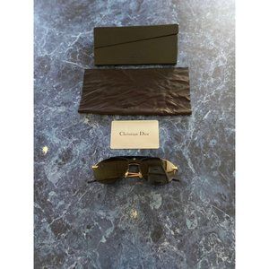 Christian Dior Dior Evolution Black Gold Round Women's Sunglasses